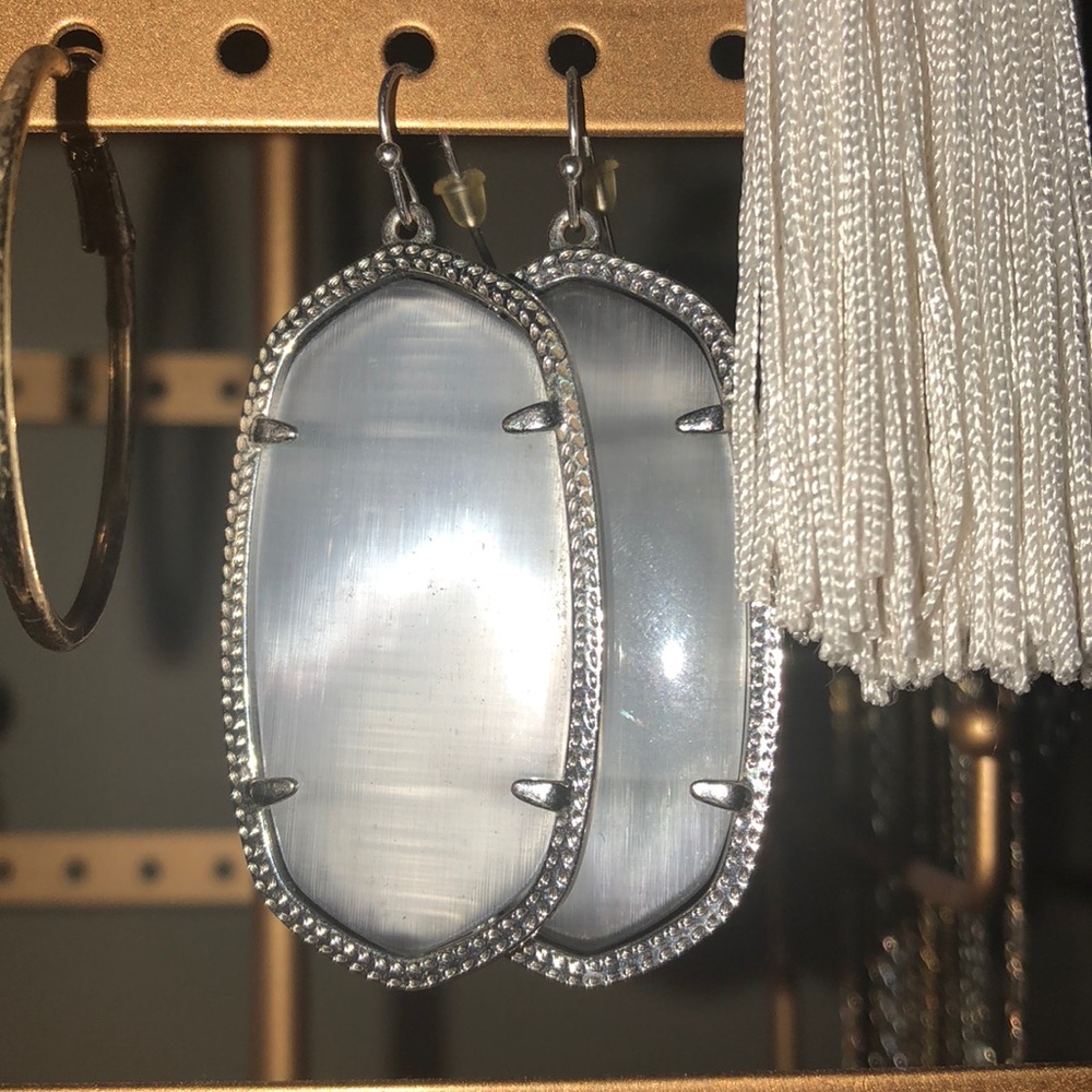 Gray, large Kendra Scott earrings